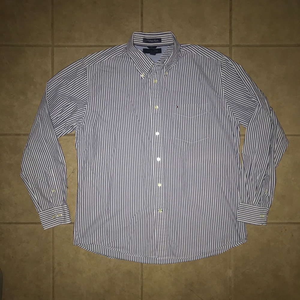 Tommy Hilfiger Academy Poplin Mens Dress Shirt L